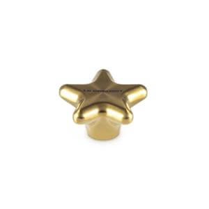 Le Creuset Signature Gold Finish Star Knob 47mm